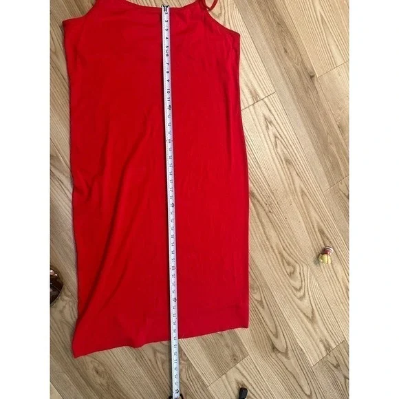 Gap Modern Dress, Red, Womens 2X, long - Picture 8 of 9